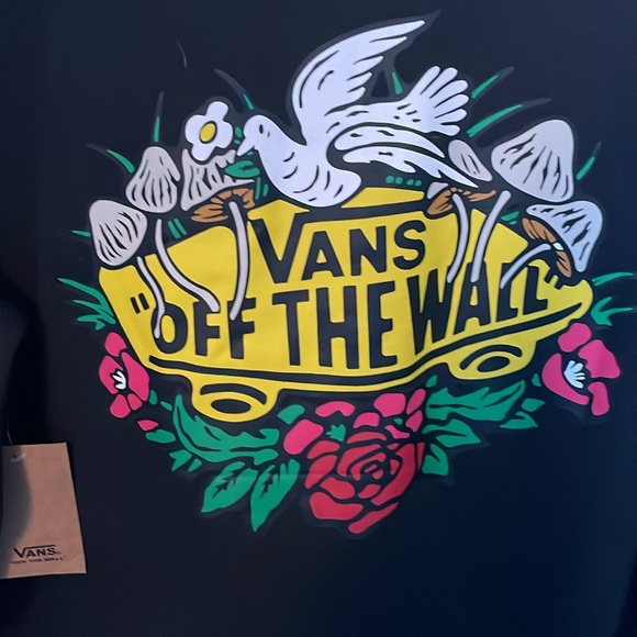 Vans off the wall hoodie. New with tags, mushroom graphics. Men’s L - Picture 4 of 5